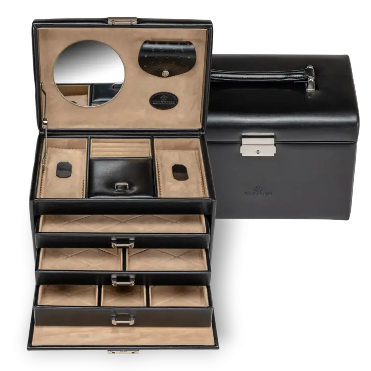 Schmuckkoffer Merino / schwarz Kollektion: Merino | Farbe: schwarz