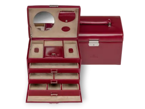 Schmuckkoffer Merino / rot Kollektion: Merino | Farbe: rot