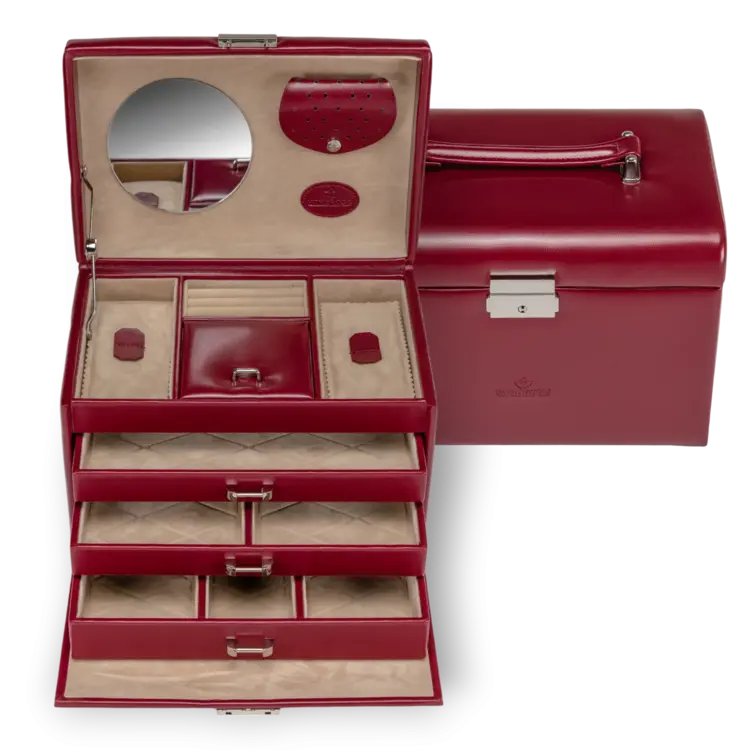 Schmuckkoffer Merino / rot Kollektion: Merino | Farbe: rot