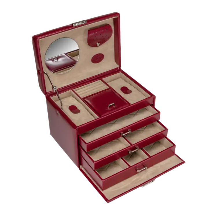 Schmuckkoffer Merino / rot Kollektion: Merino | Farbe: rot