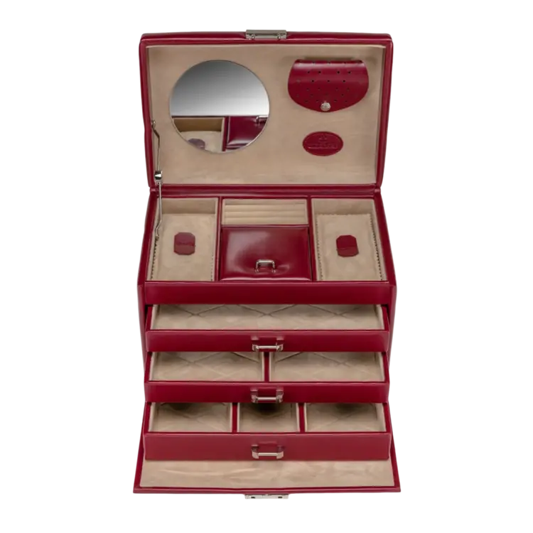 Schmuckkoffer Merino / rot Kollektion: Merino | Farbe: rot