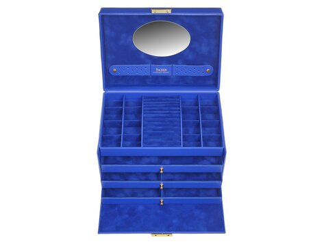 Schmuckkasten Karen colisimo / blau (Vollrindleder) Kollektion: colisimo | Farbe: blau