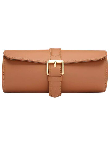 Modalo Uhrenbeweger GENIUS Uhrenrolle für 3 Uhren  Hellbraun