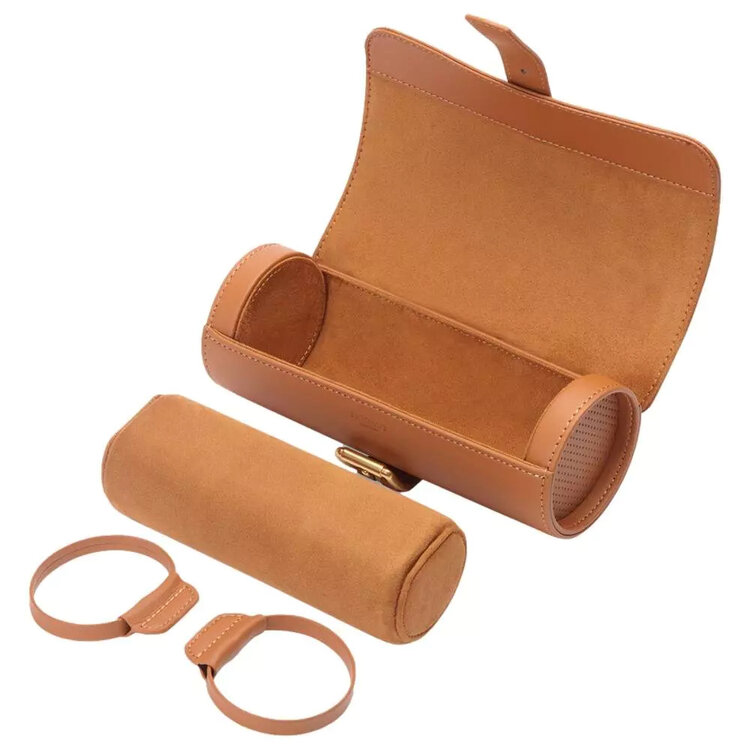 Modalo GENIUS Uhrenrolle für 3 Uhren  Hellbraun