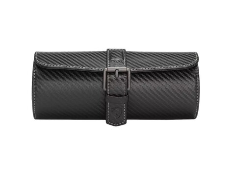 Modalo GENIUS Uhrenrolle für 3 Uhren  Carbon schwarz