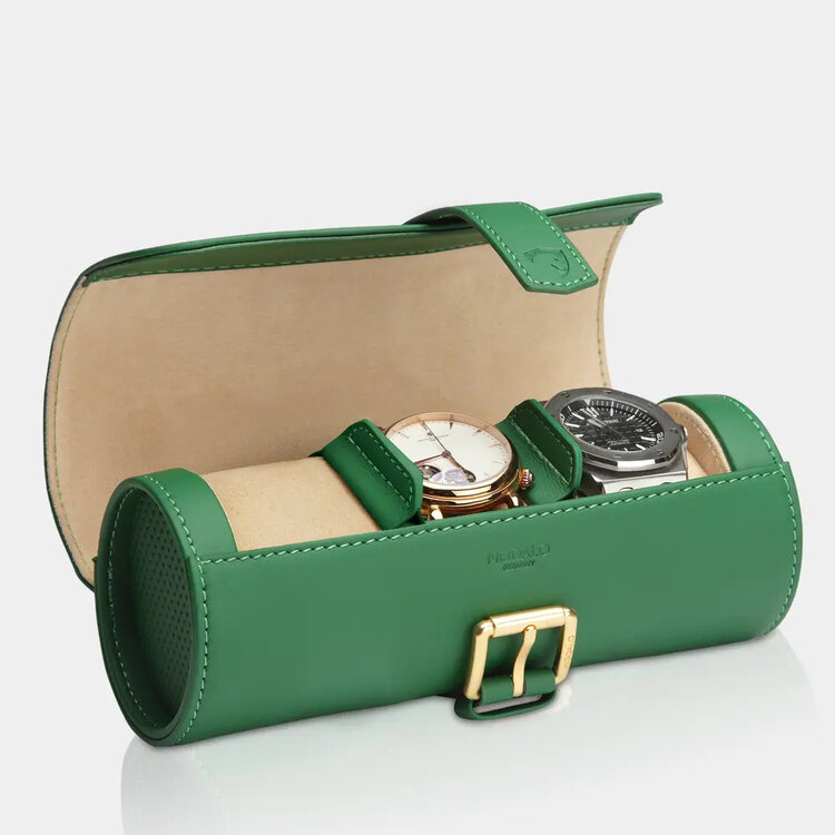 Modalo GENIUS Uhrenrolle für 3 Uhren  grün