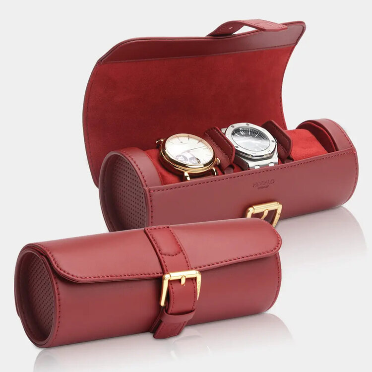 Modalo GENIUS Uhrenrolle für 3 Uhren  rot