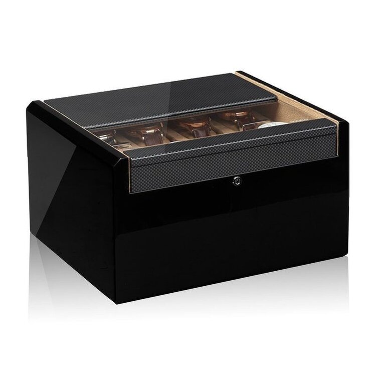 Modalo Uhrenbeweger  IMPERIA Uhrenbox für 16 Uhren Carbon