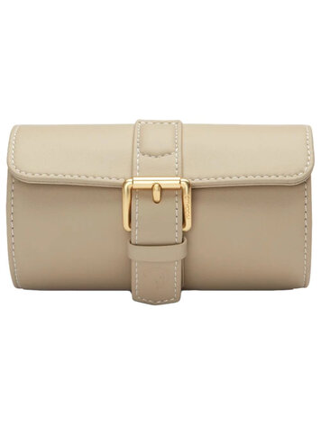 Modalo Uhrenbeweger Uhrenrolle für 2 Uhren – Mikroleder Beige | Genius