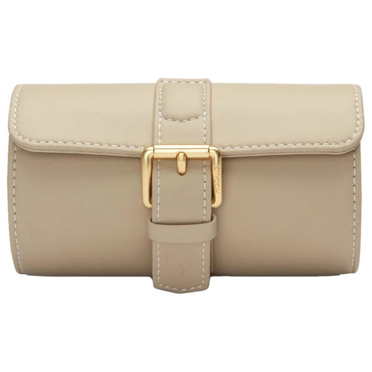 Modalo Uhrenbeweger  GENIUS Uhrenrolle für 2 Uhren beige