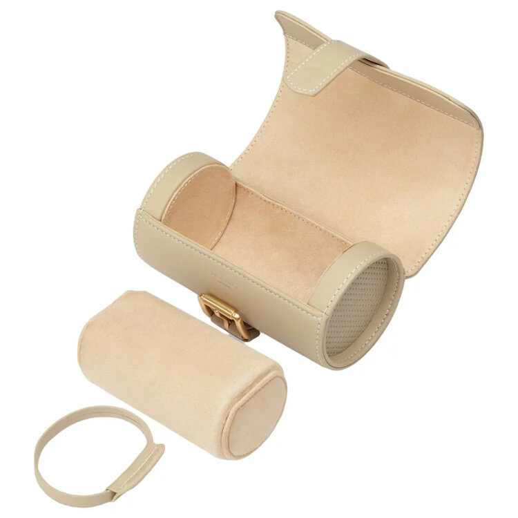 Modalo Uhrenbeweger  GENIUS Uhrenrolle für 2 Uhren beige