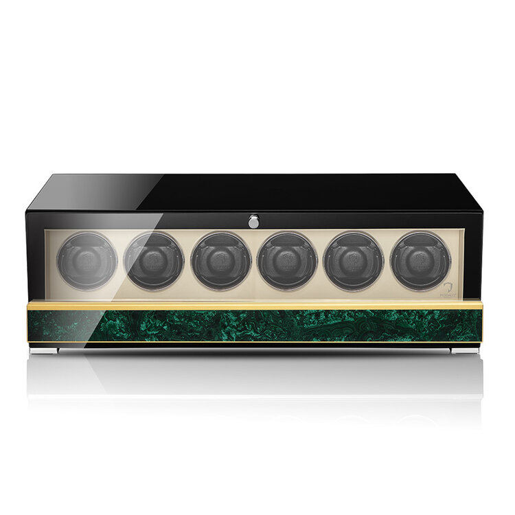 Modalo CLASICO PREMIUM Uhrenbeweger 6 Uhren  Malachit