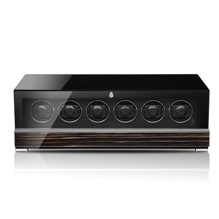 Modalo CLASICO PREMIUM Uhrenbeweger 6 Uhren  schwarzes Markassar