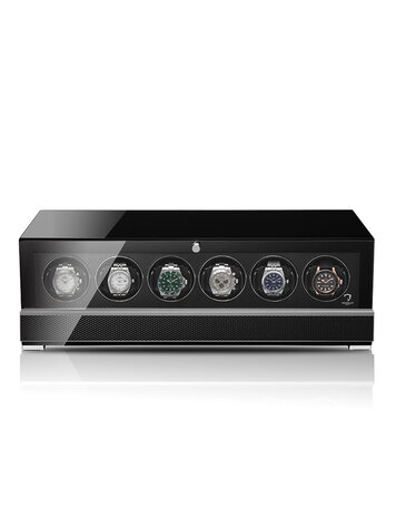Modalo CLASICO PREMIUM Uhrenbeweger 6 Uhren Carbon