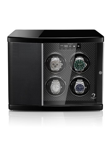 Modalo Uhrenbeweger Uhrenbeweger TIMELESS Uhrenbeweger für 6 Uhren Carbon