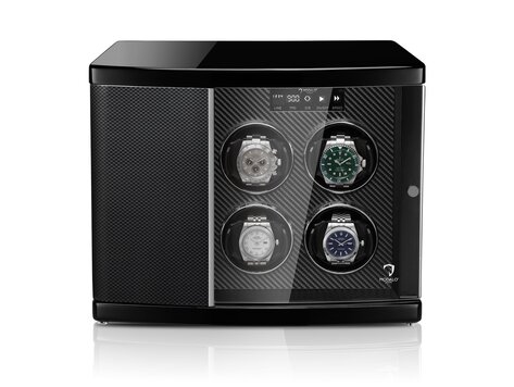 Modalo Uhrenbeweger TIMELESS Uhrenbeweger für 6 Uhren Carbon