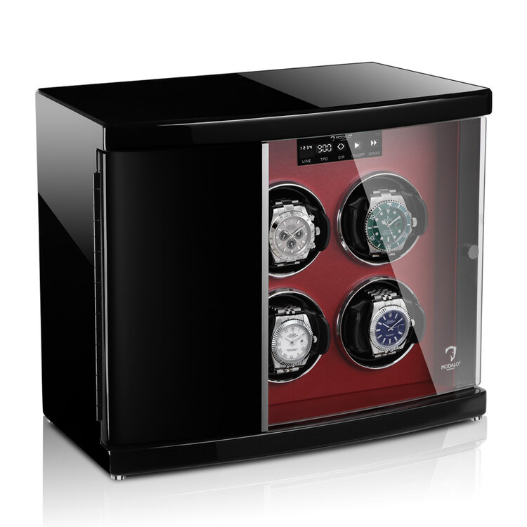 Modalo Uhrenbeweger TIMELESS  6 Uhren rot