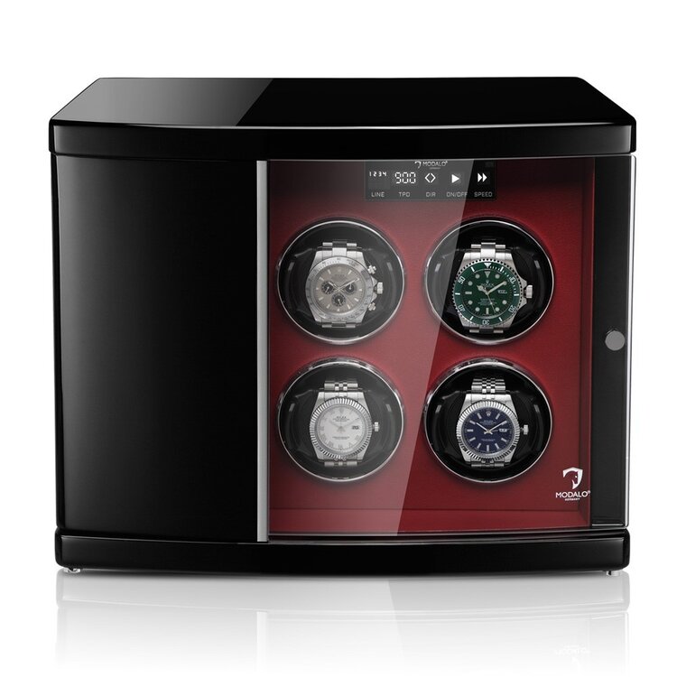 Modalo Uhrenbeweger TIMELESS  6 Uhren rot