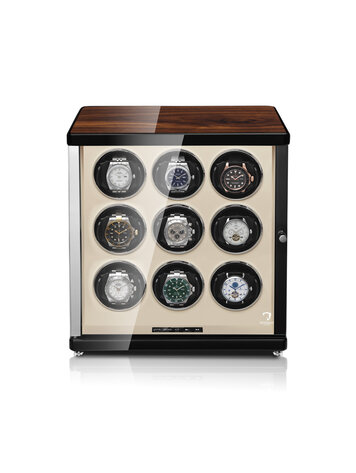 Modalo Uhrenbeweger AMBIENTE Uhrenbeweger 9 Uhren Walnuss