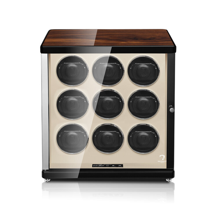 Modalo AMBIENTE Uhrenbeweger 9 Uhren Walnuss