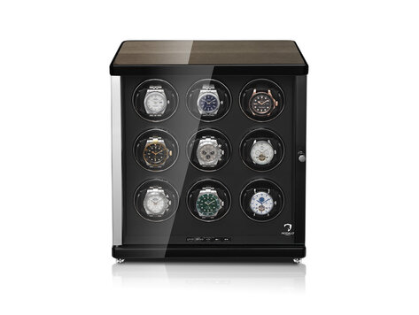 Modalo AMBIENTE Uhrenbeweger 9 Uhren Eiche Schwarz