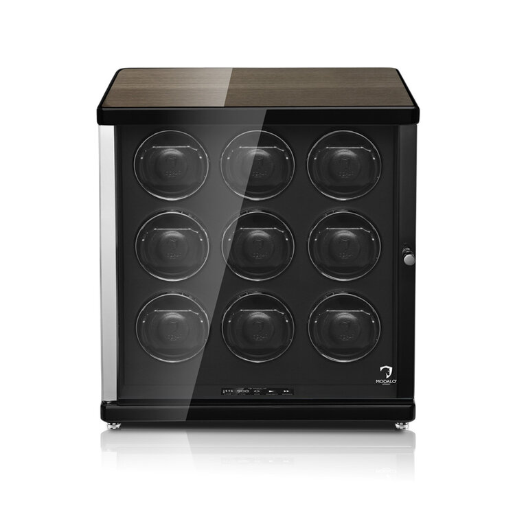 Modalo AMBIENTE Uhrenbeweger 9 Uhren Eiche Schwarz