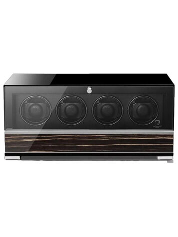 Modalo CLASICO PREMIUM Uhrenbeweger 4 Uhren Schwarzes Makassar