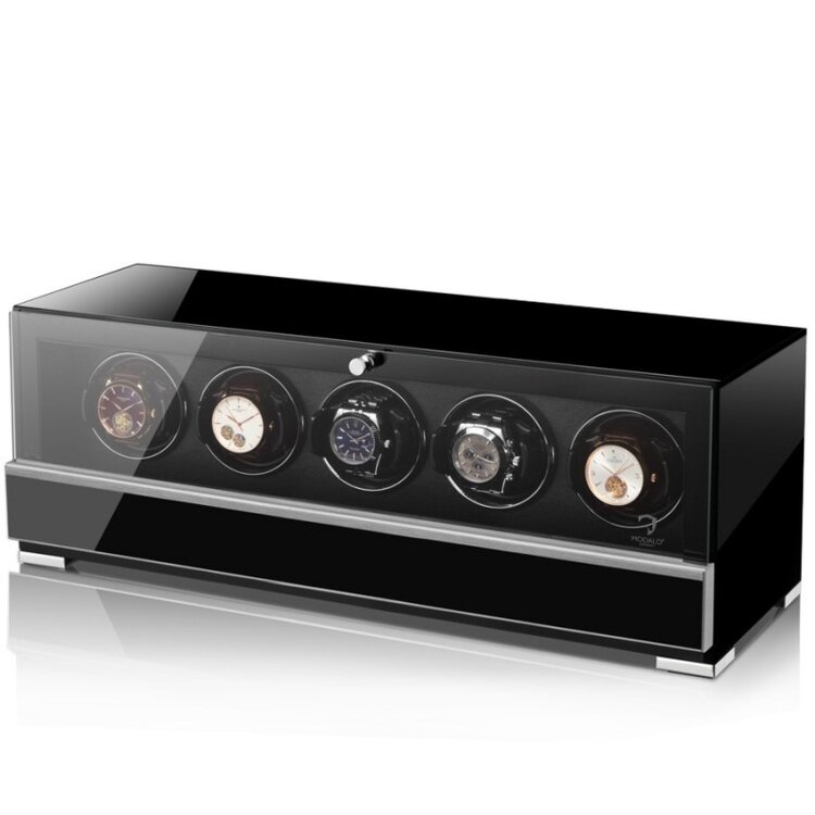 Modalo  CLASICO PREMIUM Uhrenbeweger 5 Uhren schwarz