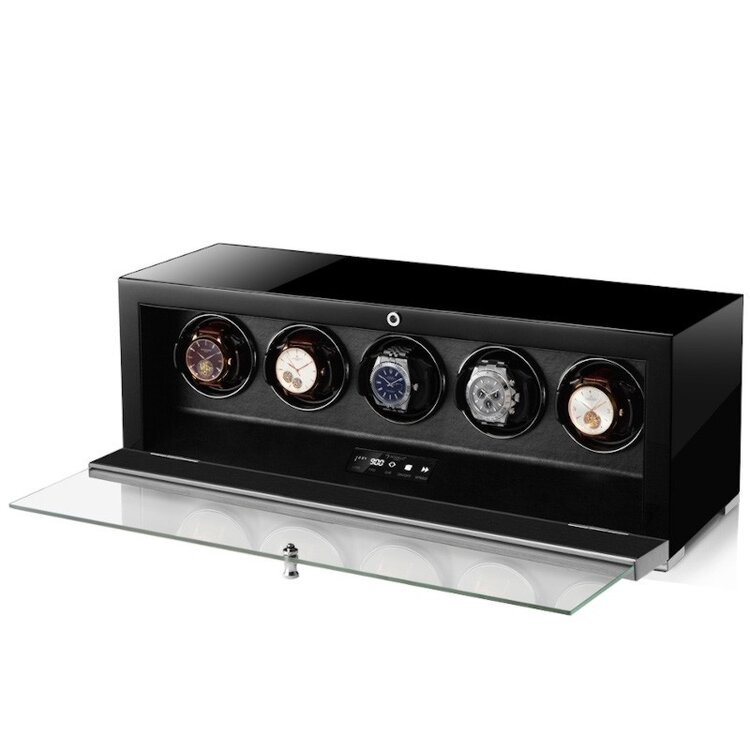 Modalo  CLASICO PREMIUM Uhrenbeweger 5 Uhren schwarz