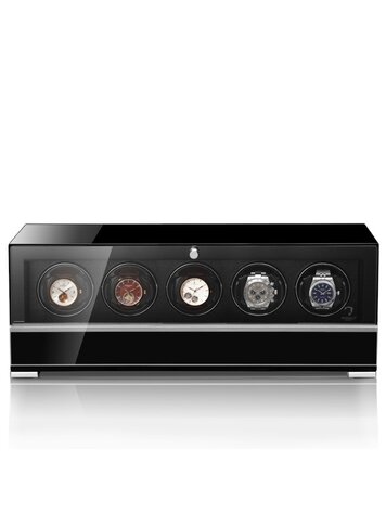 Modalo CLASICO PREMIUM Uhrenbeweger 5 Uhren schwarz