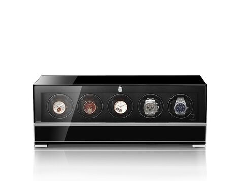 Modalo CLASICO PREMIUM Uhrenbeweger 5 Uhren schwarz