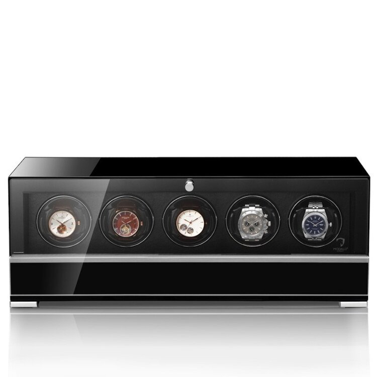 Modalo  CLASICO PREMIUM Uhrenbeweger 5 Uhren schwarz