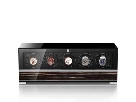 Modalo CLASICO PREMIUM Uhrenbeweger 5 Uhren Makassar/schwarz