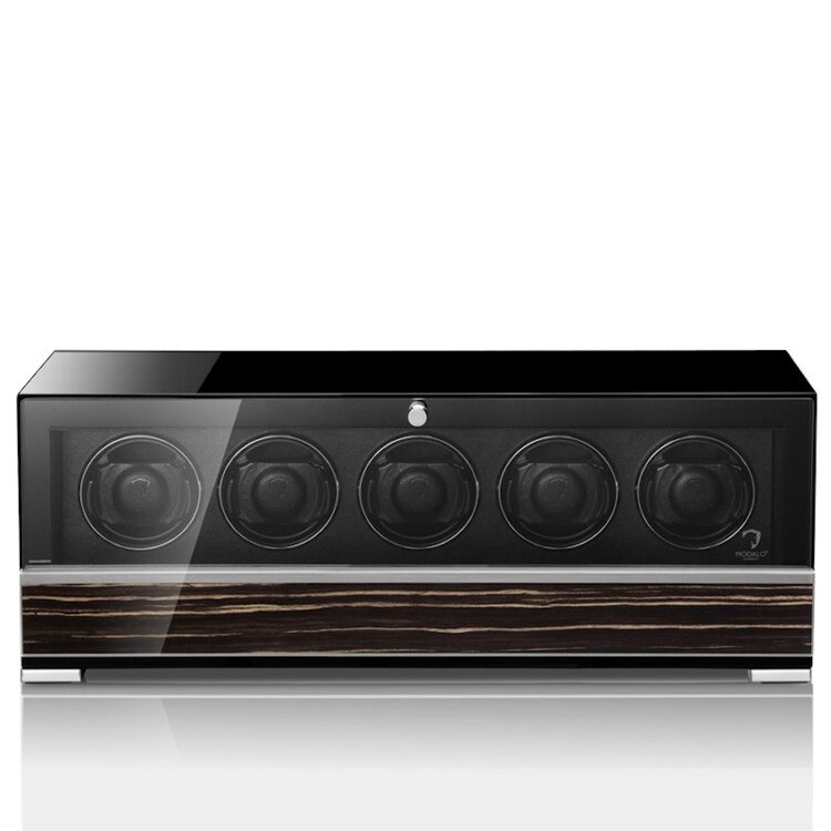 Modalo CLASICO PREMIUM Uhrenbeweger 5 Uhren Makassar/Schwarz