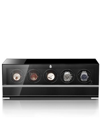Modalo CLASICO PREMIUM Uhrenbeweger 5 Uhren Carbon