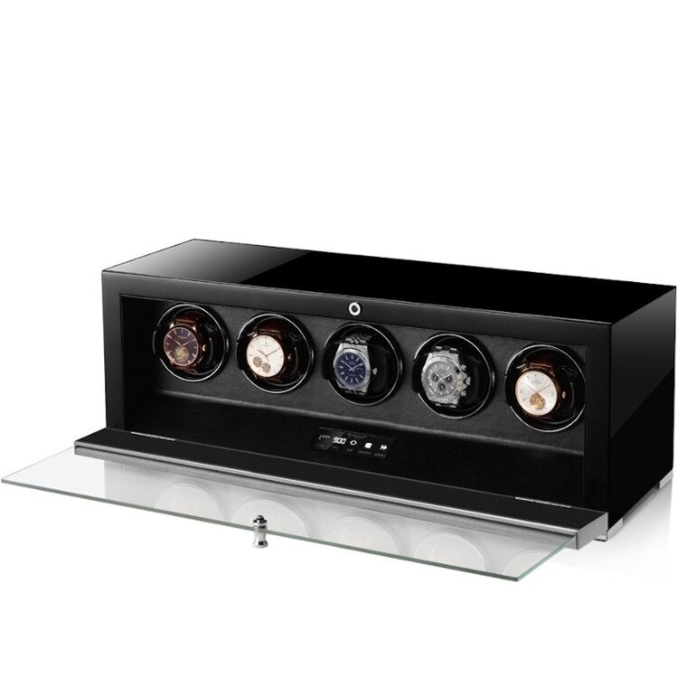 Modalo  CLASICO PREMIUM Uhrenbeweger 5 Uhren Sandelwood