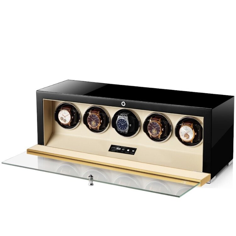 Modalo  CLASICO PREMIUM Uhrenbeweger 5 Uhren Perlmutt