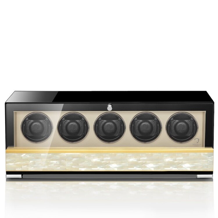 Modalo  CLASICO PREMIUM Uhrenbeweger 5 Uhren Perlmutt