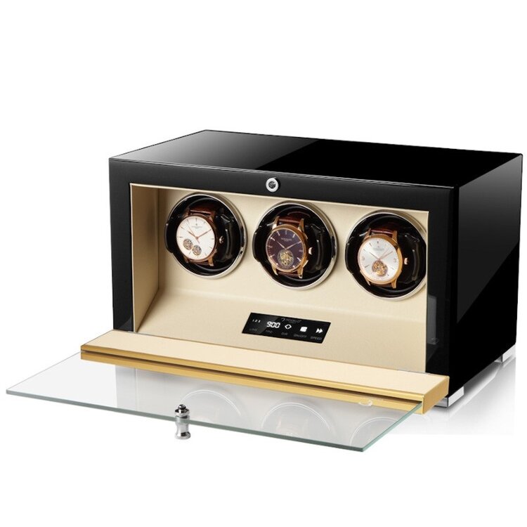 Modalo CLASICO PREMIUM Uhrenbeweger 3 Uhren Perlmutt