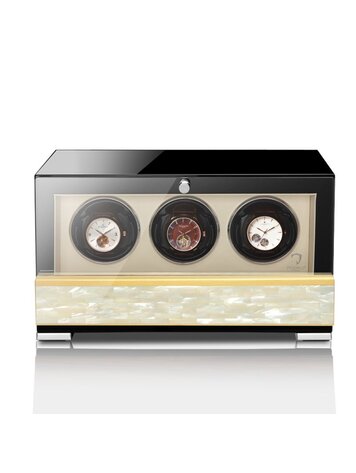 Modalo Uhrenbeweger CLASICO PREMIUM Uhrenbeweger 3 Uhren Perlmutt