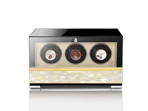 Modalo CLASICO PREMIUM Uhrenbeweger 3 Uhren Perlmutt