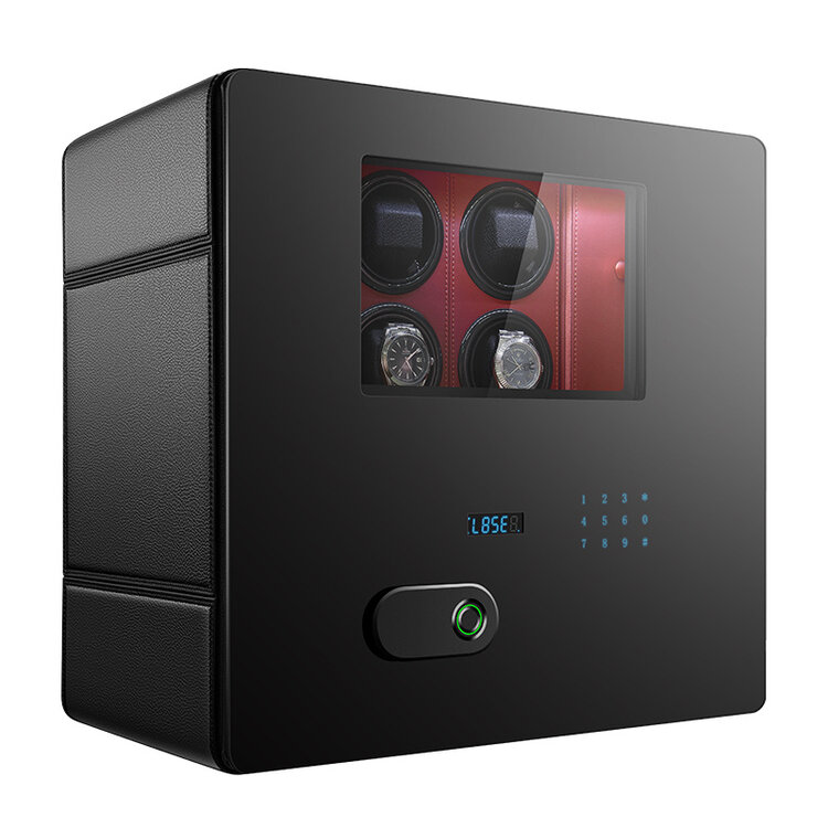 Chronoguard Switzerland  Uhrenbeweger Safe Elite 12 für 12 Uhren schwarz/rot