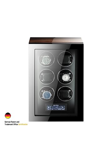 Chronoguard Uhrenbeweger Premium Automatik 6 Uhrenbeweger mit Touchscreen