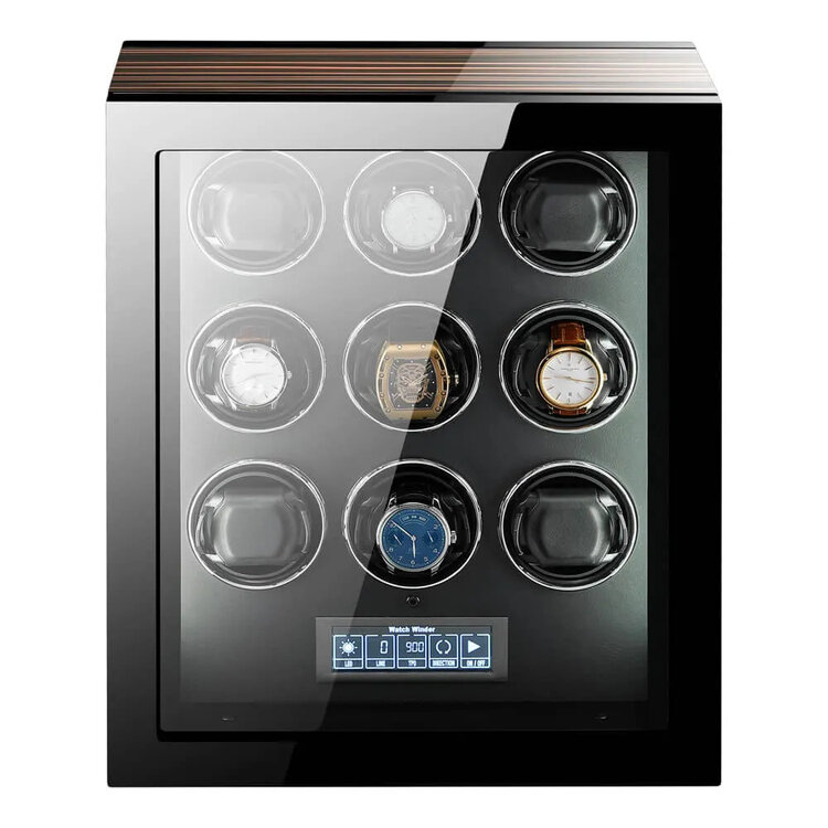 Chronoguard Uhrenbeweger Premium Automatik 9 Uhrenbeweger mit Touchscreen