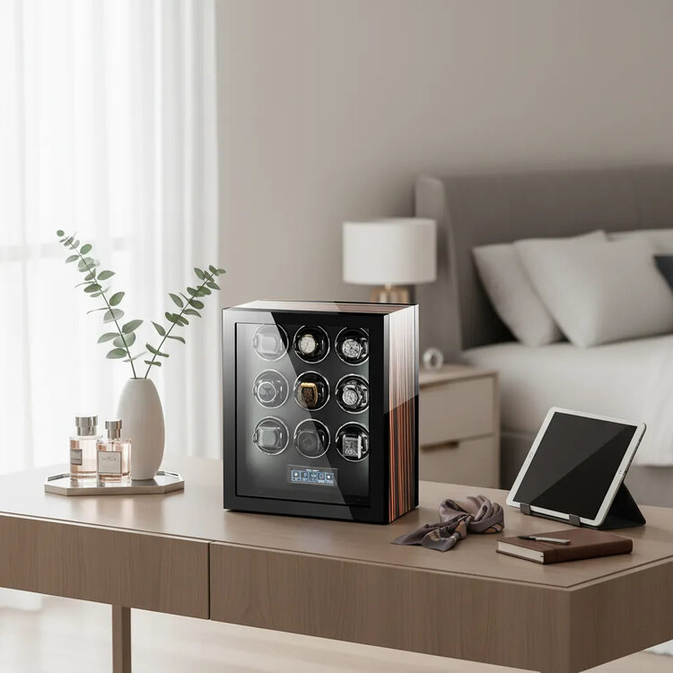 Chronoguard Uhrenbeweger Premium Automatik 9 Uhrenbeweger mit Touchscreen