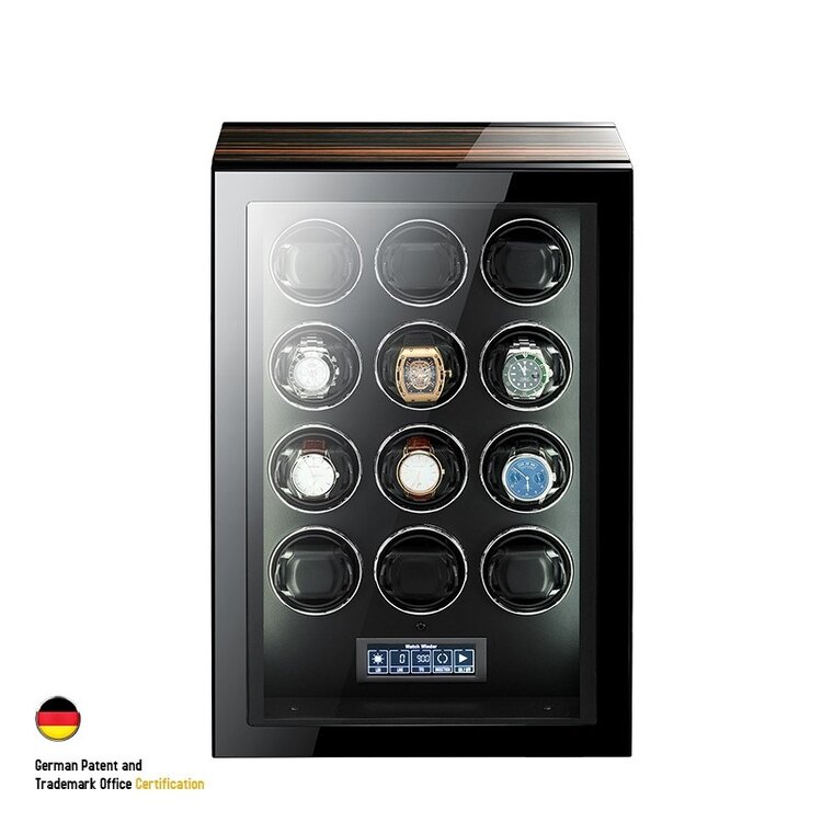 Chronoguard Uhrenbeweger Premium Automatik 12 Uhrenbeweger mit Touchscreen
