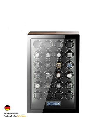 Chronoguard Uhrenbeweger Premium Uhrenbeweger für 24 Automatikuhren mit Touchscreen