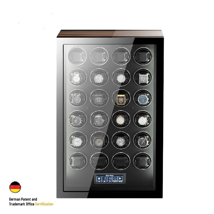 Chronoguard Uhrenbeweger Premium Automatik 24 Uhrenbeweger mit Touchscreen