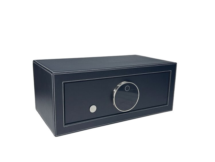 Chronoguard Uhrenbeweger  Goliath 4 er Uhrenbeweger Tresor schwarz Fingerprint