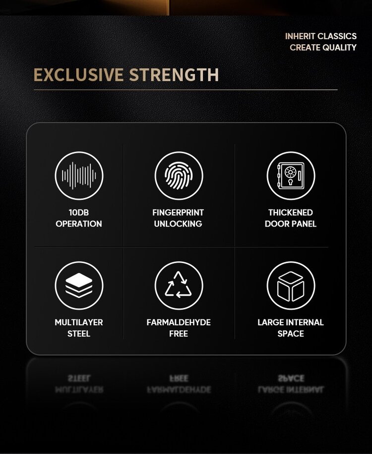 Chronoguard Switzerland  Goliath 12 er Uhrenbeweger Tresor schwarz Fingerprint